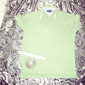 new TOMMY HILFIGER xl mens green shirt